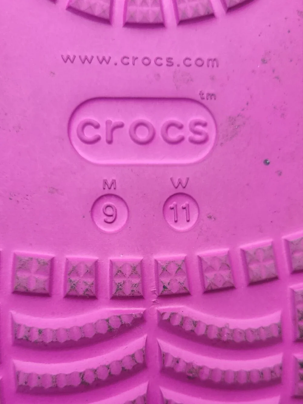 CROCS Pinkish Purple Clog Think Sole Detail Womens Size 11